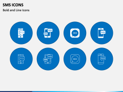 SMS Icons PPT Slide 1