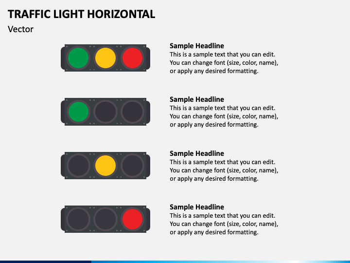 Traffic Light Horizontal PPT Slide 1