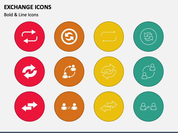 Exchange Icons PPT Slide 1