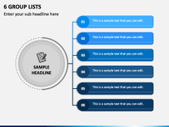 6 Group Lists PPT Slide 1