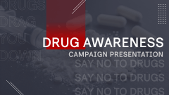 Drug Awareness Campaign PPT Slide 1