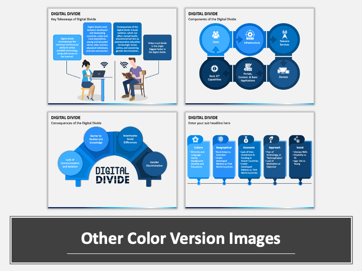 Digital Divide PowerPoint Template and Google Slides Theme