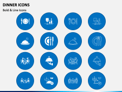 Dinner Icons PPT Slide 2