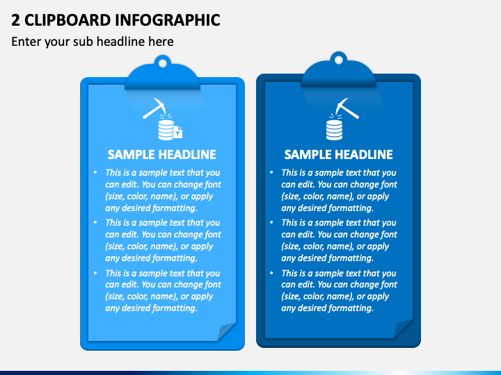 2 Clipboard Infographic PowerPoint Template and Google Slides Theme