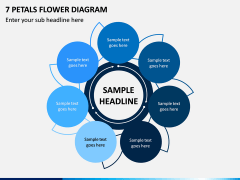 7 Petals Flower Diagram PPT Slide 1