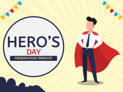 Free - Hero's Day PowerPoint Template and Google Slides Theme