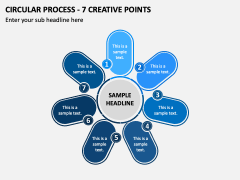 Circular Process - 7 Creative Points PPT Slide 2