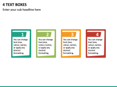 4 Text Boxes PPT Slide 2