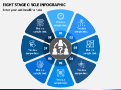 Eight Stage Circle Infographic PPT Slide 2