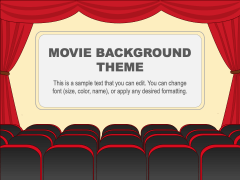 Movie Background Theme PPT Slide 1