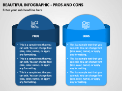 Beautiful Infographic - Pros and Cons PPT Slide 1