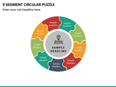 9 Segment Circular Puzzle PPT Slide 2