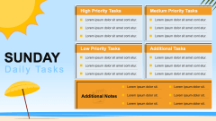 Sunday Tasks PPT Slide 1