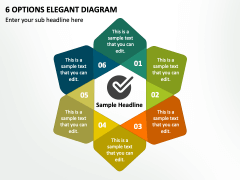 6 Options Elegant Diagram PPT Slide 2