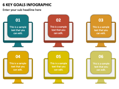 6 Key Goals Infographic PPT Slide 2