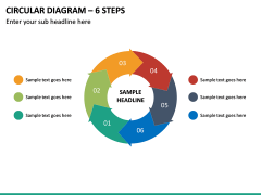 Circular Diagram – 6 Steps PPT Slide 2