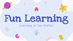 Fun Learning PPT Slide 1