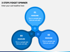 3 Steps Fidget Spinner PPT Slide 2