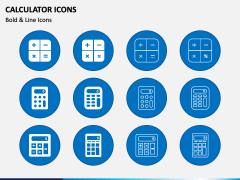 Calculator Icons PPT Slide 2