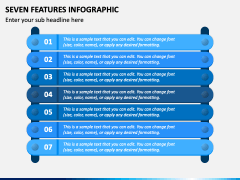 Seven Features Infographic PPT Slide 1
