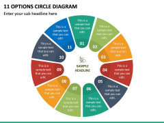 11 Options Circle Diagram PPT Slide 2
