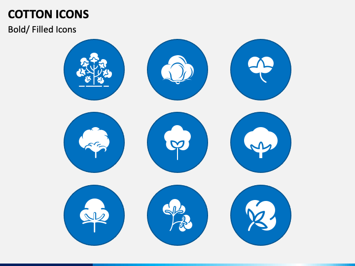 Cotton Icons PowerPoint Template - PPT Slides