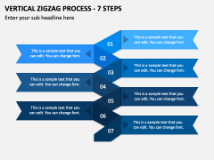 Vertical Zigzag Process - 7 Steps PPT Slide 2