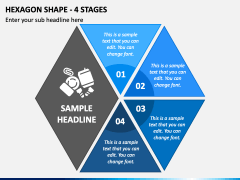 Hexagon Shape - 4 Stages PPT Slide 2