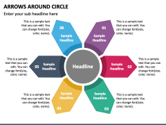Arrows Around Circle PPT Slide 1