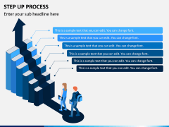 Step Up Process PowerPoint and Google Slides Template - PPT Slides