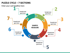 Puzzle Cycle – 7 Sections PPT Slide 2