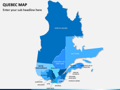 Quebec Map PPT Slide 1