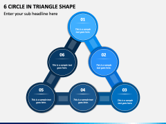 6 Circle in Triangle Shape PPT Slide 1