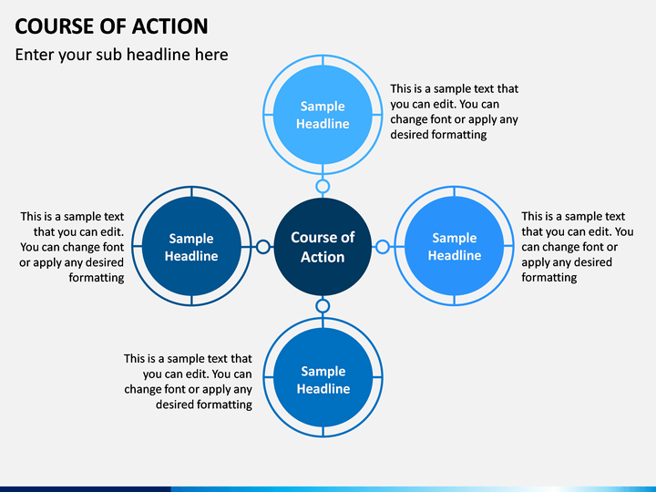Course of Action PowerPoint Template SketchBubble