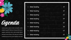 Floral Background Theme PPT Slide 2