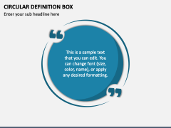 Circular Definition Box PPT Slide 1