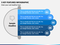 5 Key Features Infographic PPT Slide 2