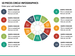 10 Pieces Circle Infographics PPT Slide 2