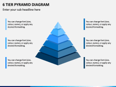 6 Tier Pyramid Diagram PPT Slide 1