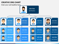 Creative Organizational Chart PPT Slide 1