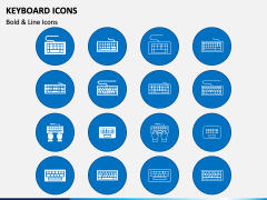 Keyboard Icons PPT Slide 1
