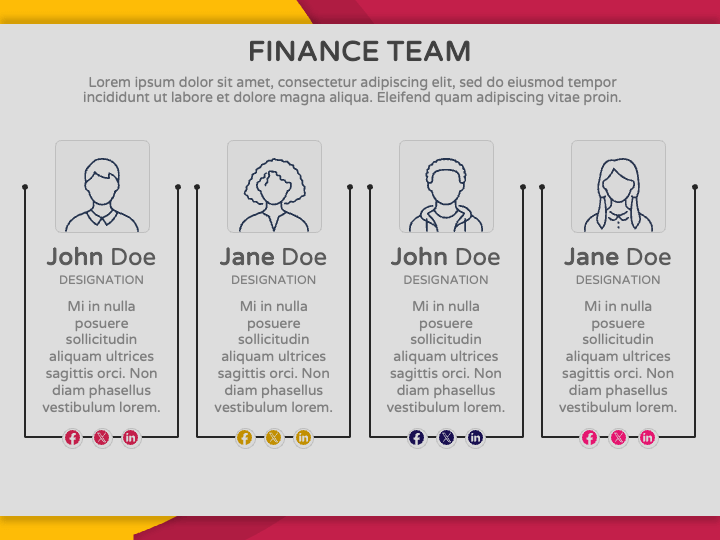 finance team presentation ppt