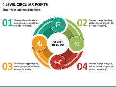 4 Level Circular Points PPT Slide 2
