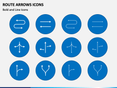 Route Arrows Icons for PowerPoint and Google Slides - PPT Slides