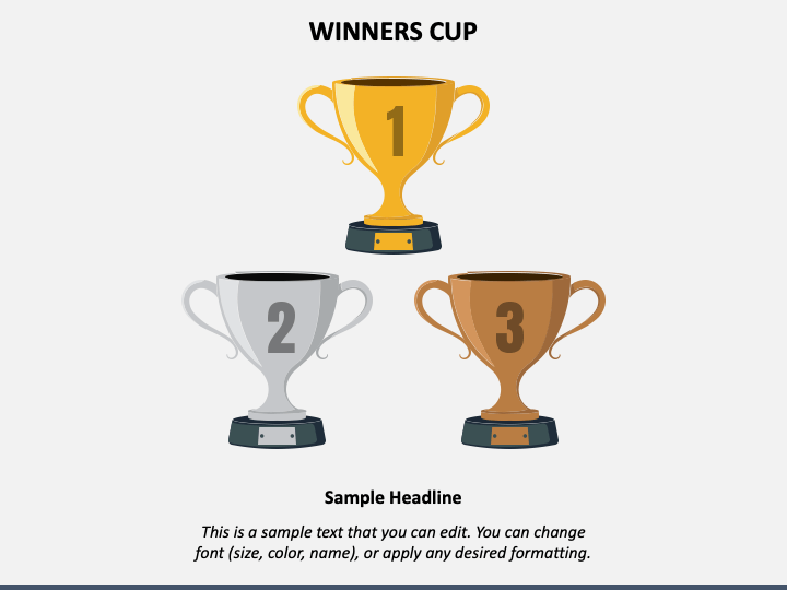 Winners Cup PowerPoint Template and Google Slides Theme