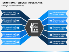 Ten Options - Elegant Infographic PPT Slide 2