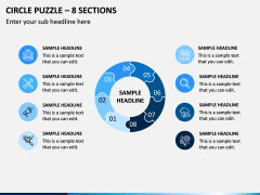 Circle Puzzle – 8 Sections PPT Slide 1