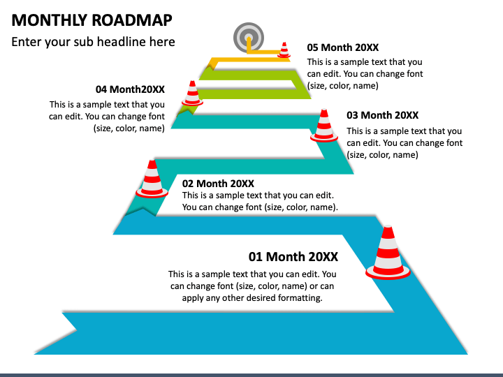 Monthly Roadmap PPT Slide 1