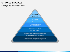6 Stages Triangle PPT Slide 1