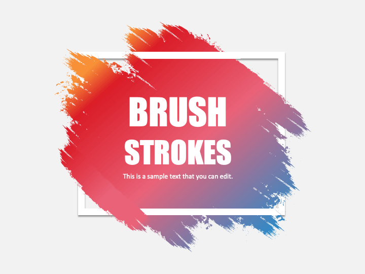 Free - Brush Strokes Theme for PowerPoint and Google Slides
